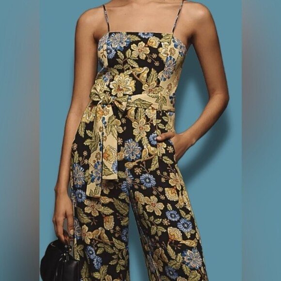 NWT Size M - FARM Rio Square-Neck Floral Jumpsuit NWT US$ 228 - Picture 8 of 15